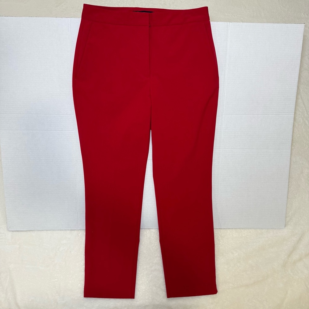 Zara Vibrant Red Cropped Pants